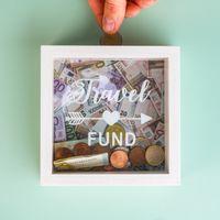 Houten Spaarpot - Travel Fund Houten Spaarpot - Travel Fund