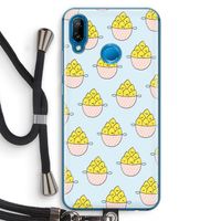 Citroenen: Huawei P20 Lite Transparant Hoesje met koord