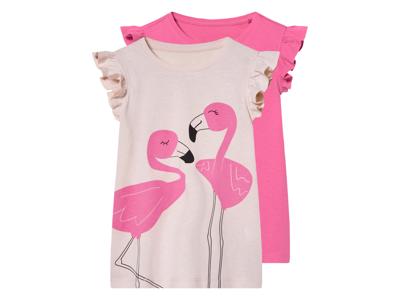 lupilu 2 kinder T-shirts (Lichtroze/roze, 122/128)