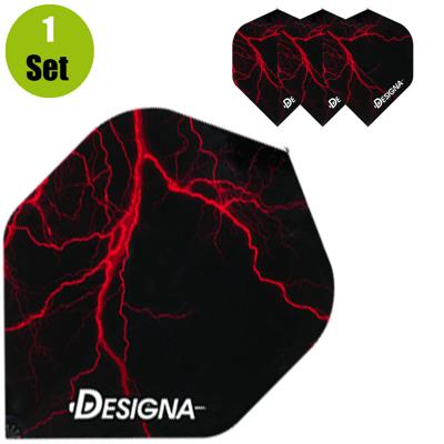 Designa Lightning Dartflights - Rood