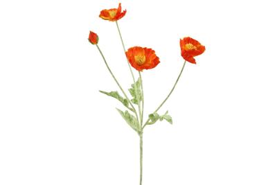 Cosmea oranje kunstbloem zijde nepbloem - Decostar