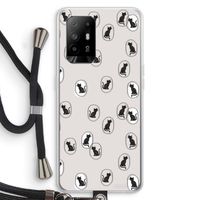 Miauw: Oppo A94 5G Transparant Hoesje met koord