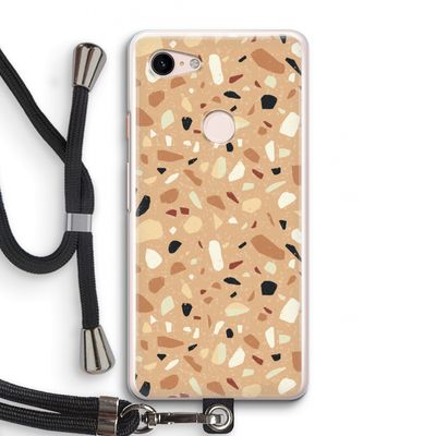 Terrazzo N°17: Pixel 3 Transparant Hoesje met koord