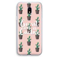 Cactus quote: Samsung Galaxy J3 (2017) Transparant Hoesje