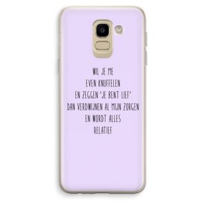 Relatief: Samsung Galaxy J6 (2018) Transparant Hoesje