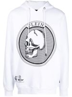 Philipp Plein hoodie Outline Skull à ornements en cristal - Blanc - thumbnail