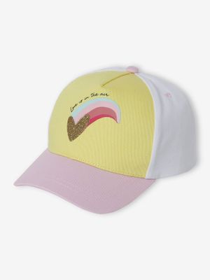 Meisjespet "pastel" lichtgeel