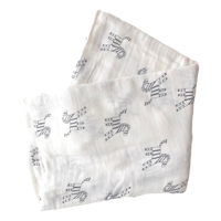 Swaddle hydrofiele doek - Zebra - thumbnail