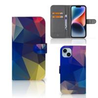 iPhone 15 Plus | Book Case | Polygon Dark