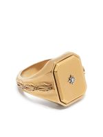 Maison Margiela diamanté-embellished signet ring - Or