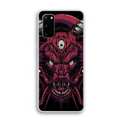 Hell Hound and Serpents: Samsung Galaxy S20 Transparant Hoesje