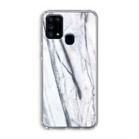 Gestreepte marmer: Samsung Galaxy M31 Transparant Hoesje