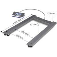 Kern UIB 1.5T-4 UIB 1.5T-4 Palletweegschaal Weegbereik (max.) 1.500 t Resolutie 500 g werkt op batterijen, werkt op het lichtnet (optioneel) Meerdere kleuren