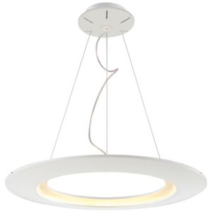 LED Hanglamp - Hangverlichting - Concepty - 41W - Natuurlijk Wit 4000K - Wit Aluminium