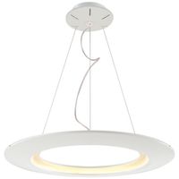 LED Hanglamp - Hangverlichting - Concepty - 41W - Natuurlijk Wit 4000K - Wit Aluminium