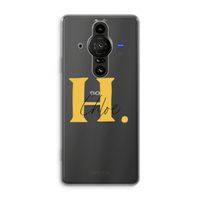 Amber Script: Sony Xperia Pro-I Transparant Hoesje