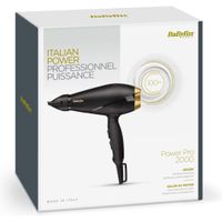 Babyliss 6704E Power Pro 2000 Föhn Zwart/Goud Babyliss 6704E Power Pro 2000 Föhn Zwart/Goud