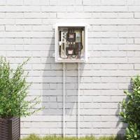 VidaXL Bedieningskast grijs 30 x 16,5 x 35 cm abs kunststof