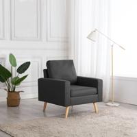 Fauteuil stof donkergrijs - thumbnail