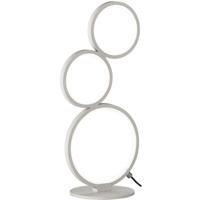 LED Tafellamp 17W Dimbaar Mat Wit Aluminium - Warm Wit 3000K