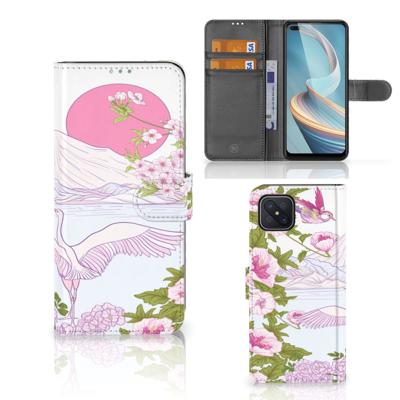 OPPO Reno4 Z | Telefoonhoesje | Met pasjeshouder | Bird Standing