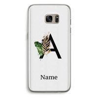 Charcoal Flora: Samsung Galaxy S7 Edge Transparant Hoesje