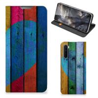 OnePlus Nord Book | Wallet Case | Wood Heart - Cadeau voor je Vriend