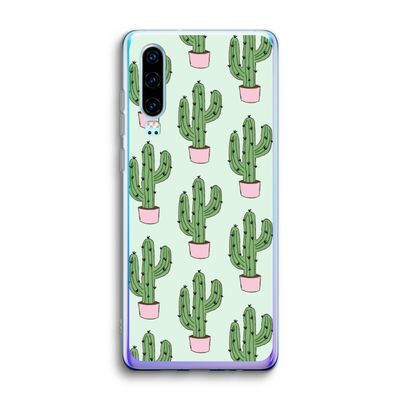Cactus Lover: Huawei P30 Transparant Hoesje