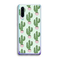 Cactus Lover: Huawei P30 Transparant Hoesje