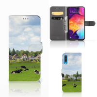 Samsung Galaxy A50 Telefoonhoesje met Pasjes Koeien - thumbnail