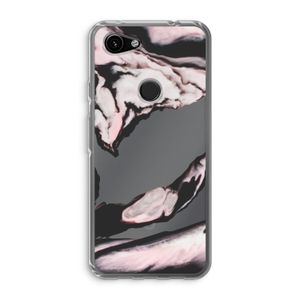 Roze stroom: Google Pixel 3a Transparant Hoesje