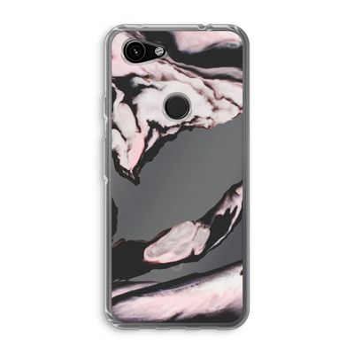 Roze stroom: Google Pixel 3a Transparant Hoesje