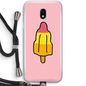 Raketijsje: Samsung Galaxy J3 (2017) Transparant Hoesje met koord