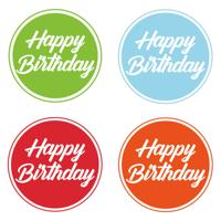 Happy Birthday bierviltjes / onderzetters - 40x stuks - D10 cm - Verjaardag tafel artikelen - Feest