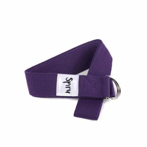 Spiru Yoga Riem D-ring Katoen Paars (183 cm)