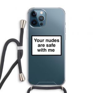Safe with me: iPhone 12 Pro Transparant Hoesje met koord