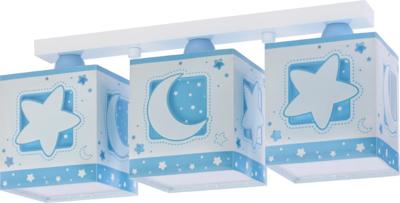 Dalber Kinderkamer plafondlampMoonlight 3-lichts soft blauw - 63233NT