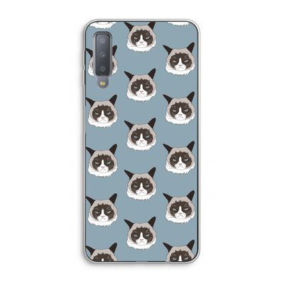 It's a Purrr Case: Samsung Galaxy A7 (2018) Transparant Hoesje