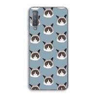 It's a Purrr Case: Samsung Galaxy A7 (2018) Transparant Hoesje