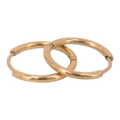 Kalli Oorringen Rond Smal Goud 1.3 cm | 1895