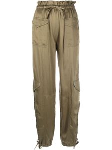 GANNI pantalon fuselé à poches cargo - Vert