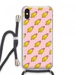 Waterijsjes: iPhone XS Max Transparant Hoesje met koord