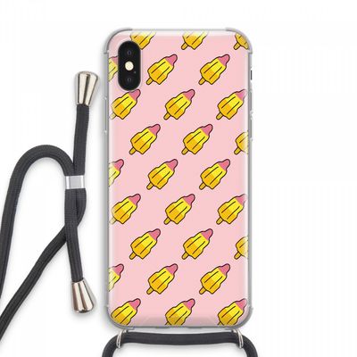 Waterijsjes: iPhone XS Max Transparant Hoesje met koord