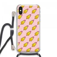 Waterijsjes: iPhone XS Max Transparant Hoesje met koord