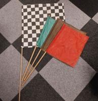 Set van 4 Race Vlaggen - Origineel Set van 4 Race Vlaggen - Origineel
