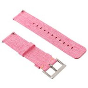 Canvas nylon bandje Fitbit Versa 1 / 2 & Lite - Roze