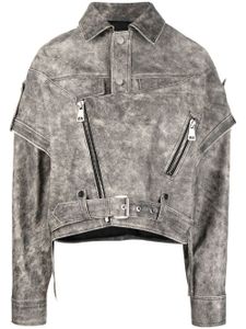 Manokhi veste de moto à manches amovibles - Gris
