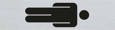 Route Alulook 165 x 44 mm Sticker man - Pickup
