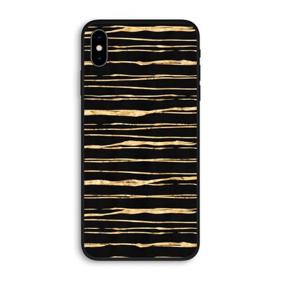 Gouden strepen: iPhone XS Max Biologisch afbreekbaar hoesje