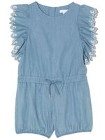 Chloé Kids combishort à taille à lien de resserrage - Bleu